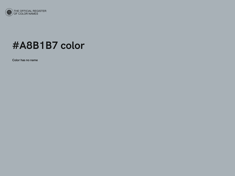 #A8B1B7 color image