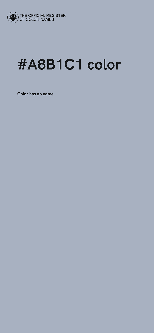 #A8B1C1 color image