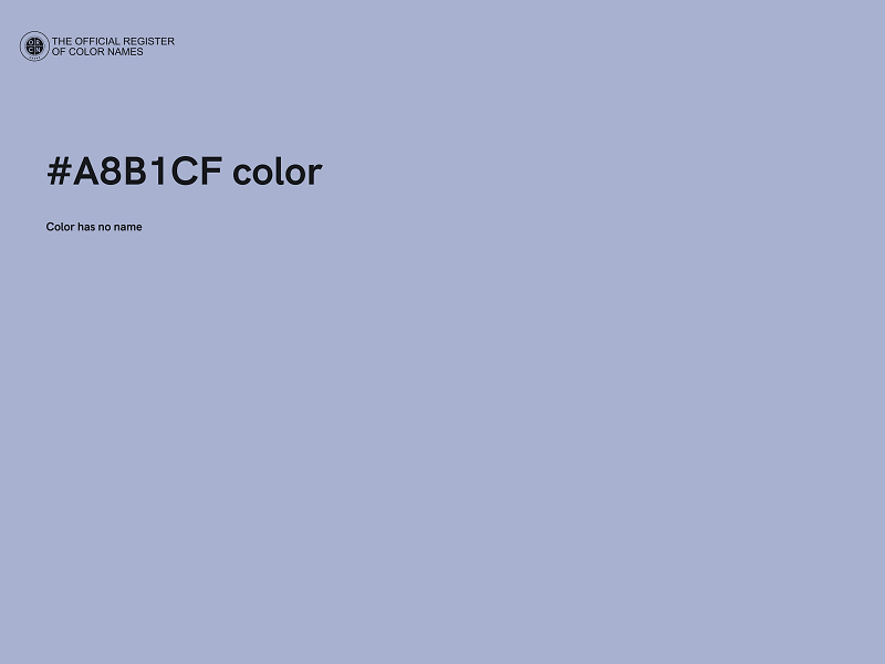 #A8B1CF color image