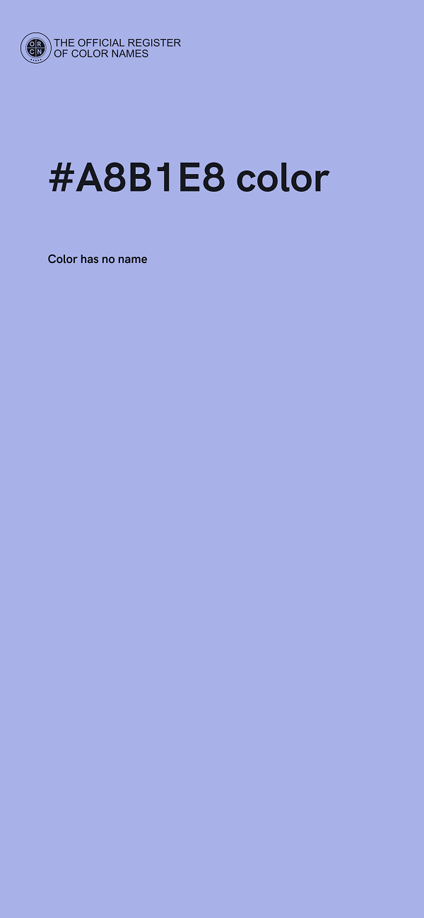 #A8B1E8 color image