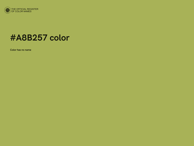 #A8B257 color image