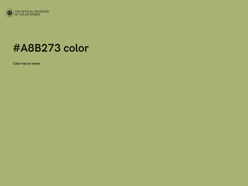 #A8B273 color image