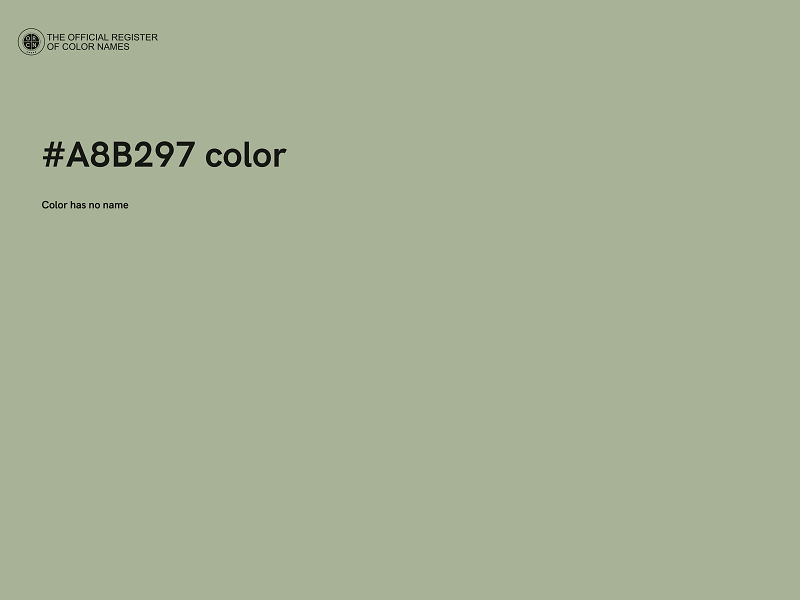 #A8B297 color image