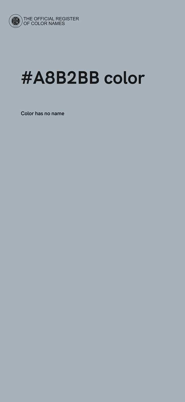 #A8B2BB color image
