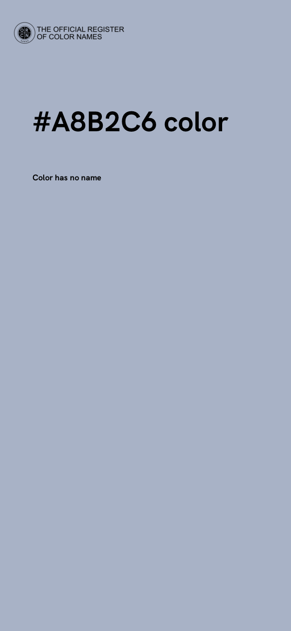 #A8B2C6 color image
