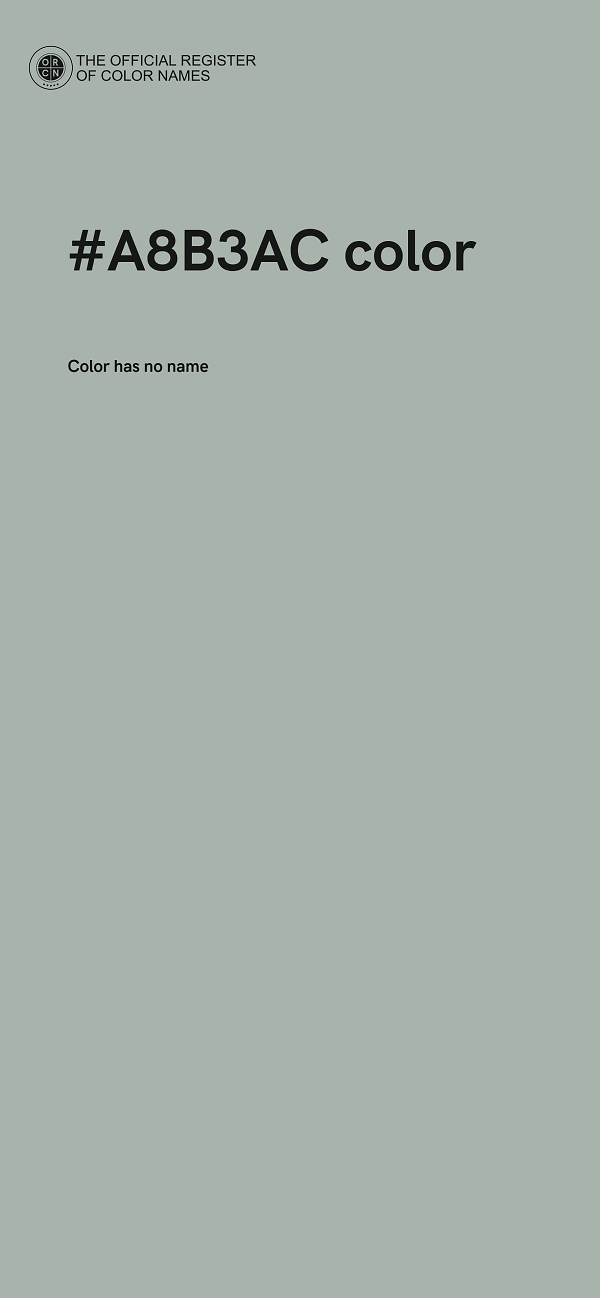 #A8B3AC color image