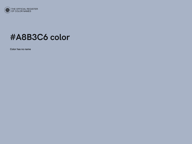 #A8B3C6 color image