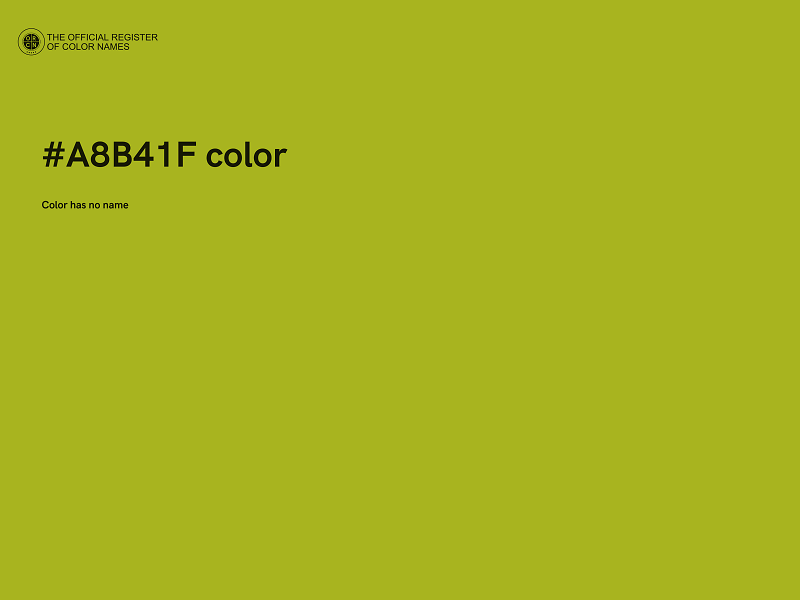 #A8B41F color image
