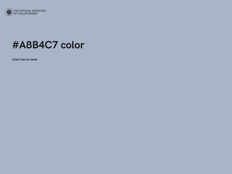 #A8B4C7 color image