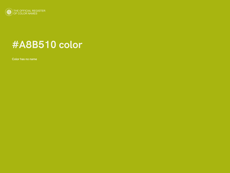 #A8B510 color image