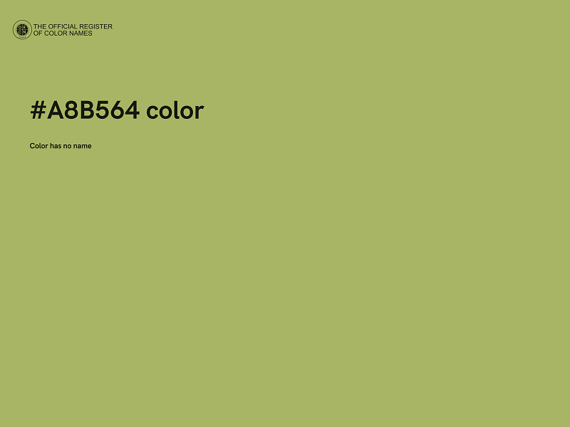 #A8B564 color image