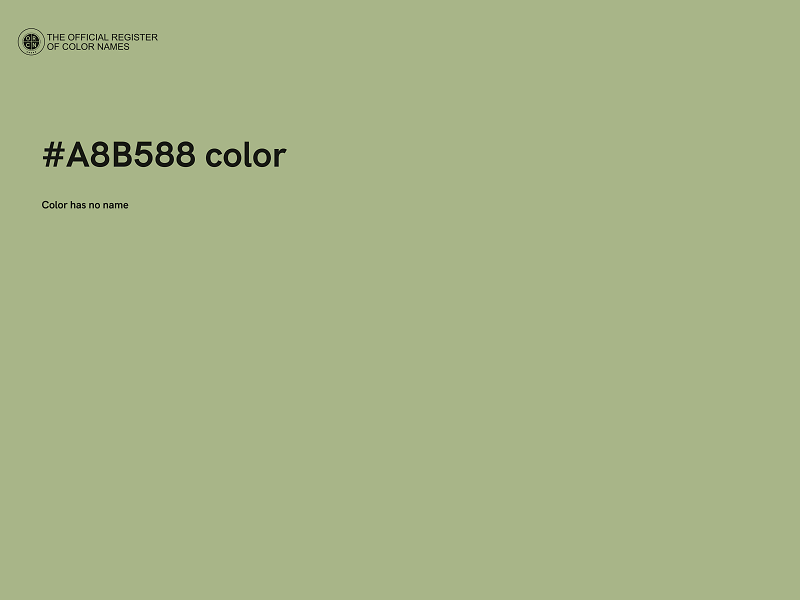 #A8B588 color image