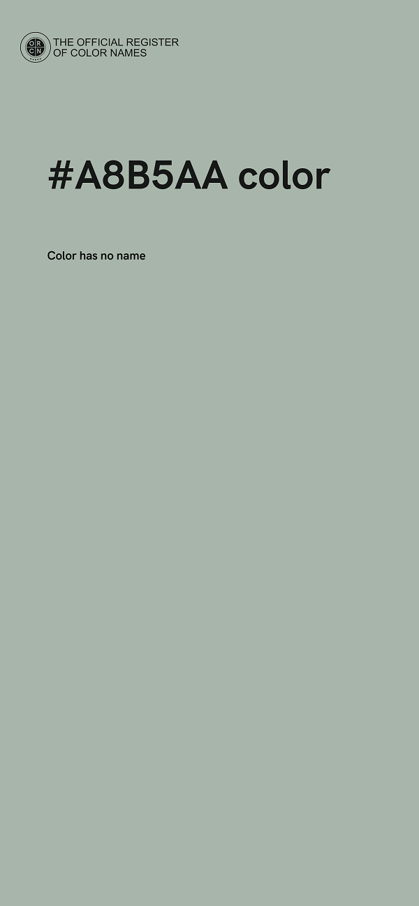 #A8B5AA color image