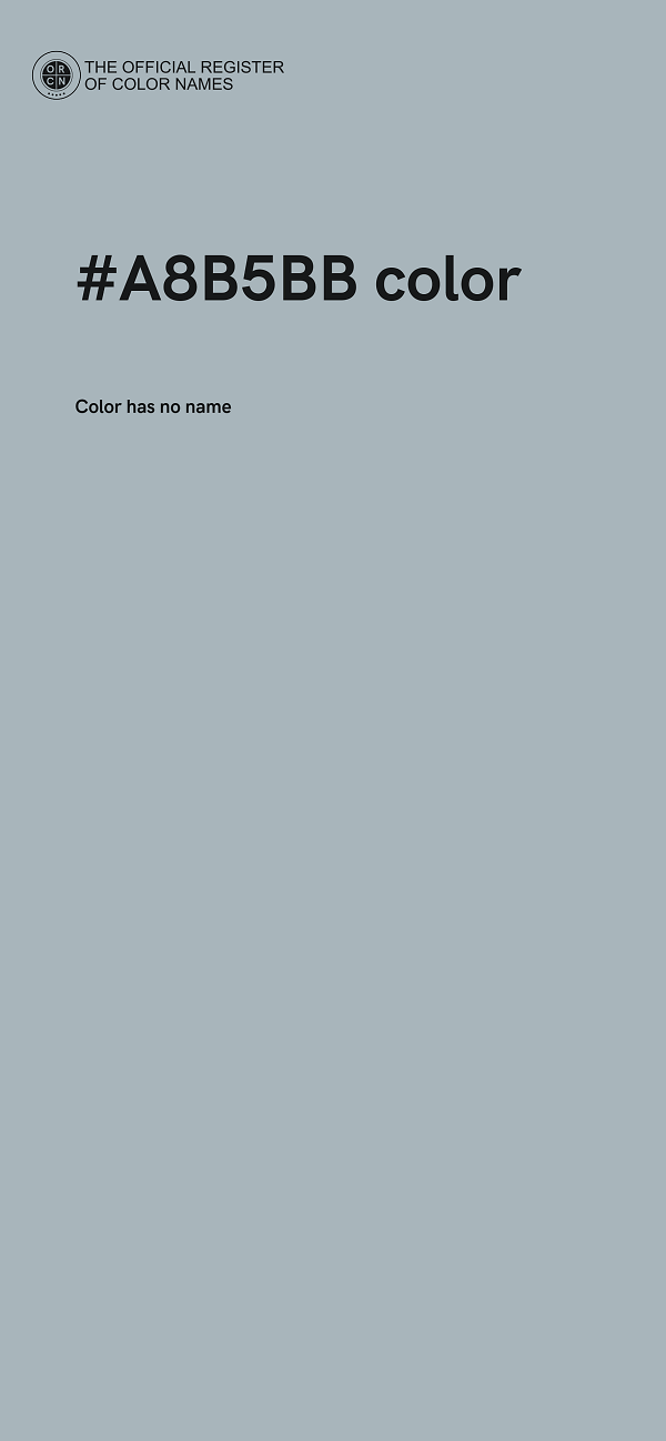 #A8B5BB color image