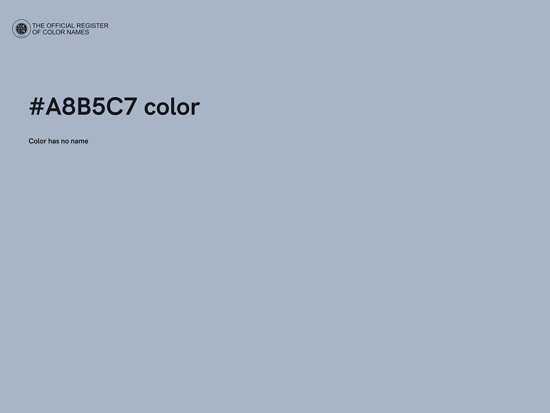 #A8B5C7 color image