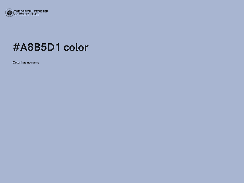 #A8B5D1 color image