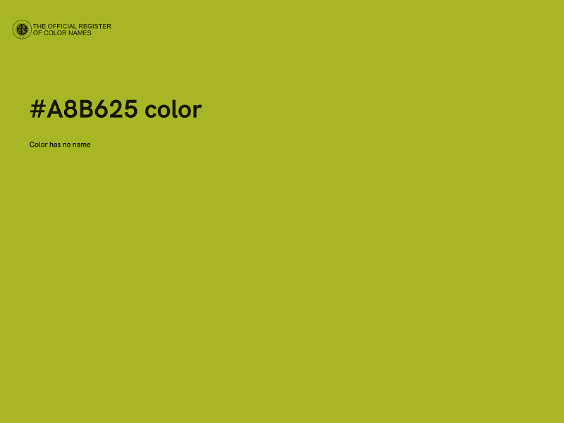 #A8B625 color image