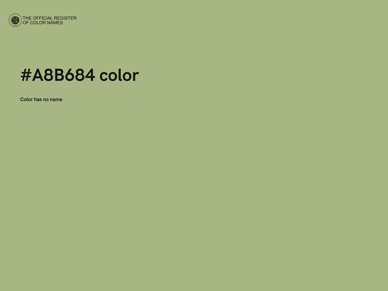 #A8B684 color image
