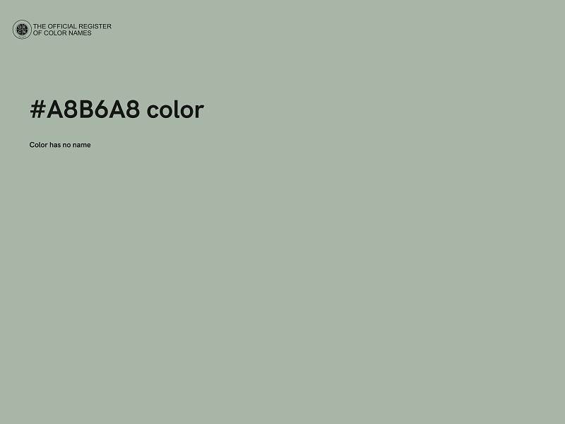 #A8B6A8 color image