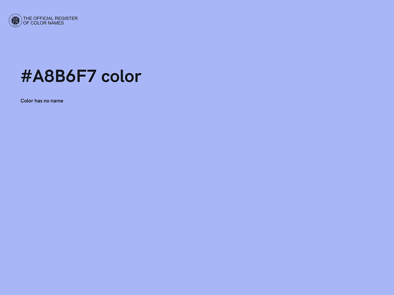 #A8B6F7 color image