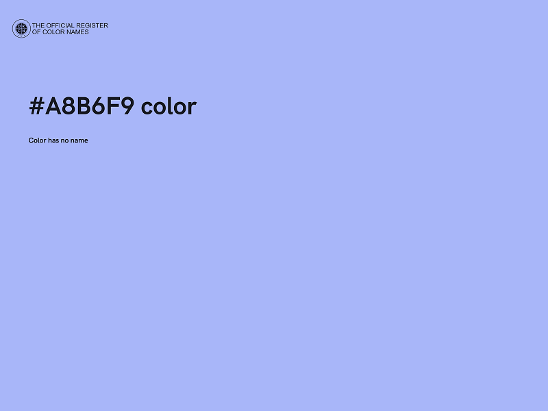 #A8B6F9 color image