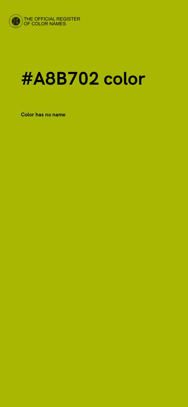 #A8B702 color image