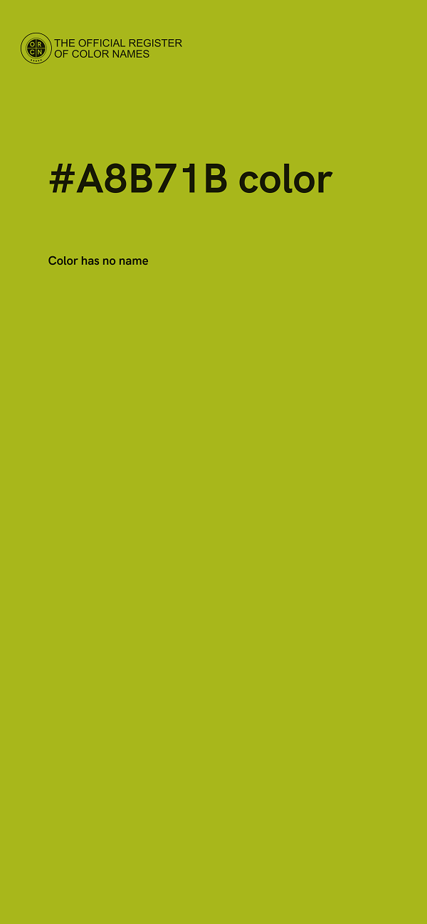 #A8B71B color image