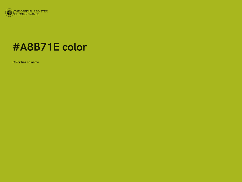 #A8B71E color image