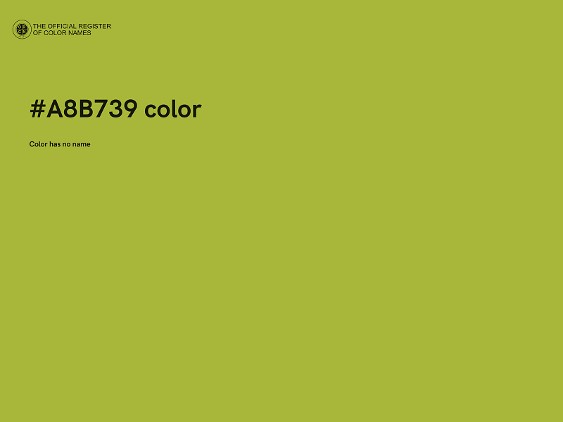 #A8B739 color image