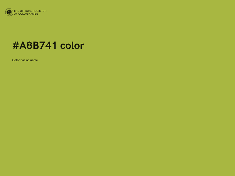 #A8B741 color image