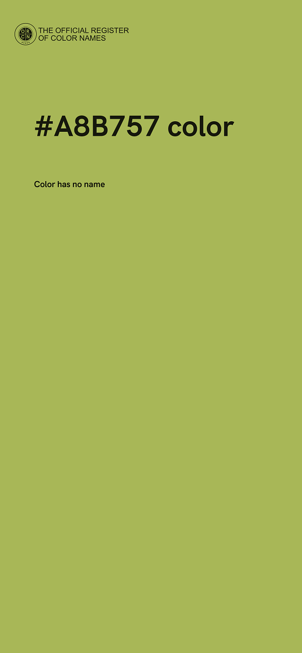 #A8B757 color image