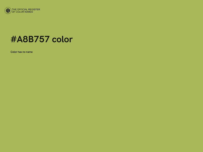 #A8B757 color image