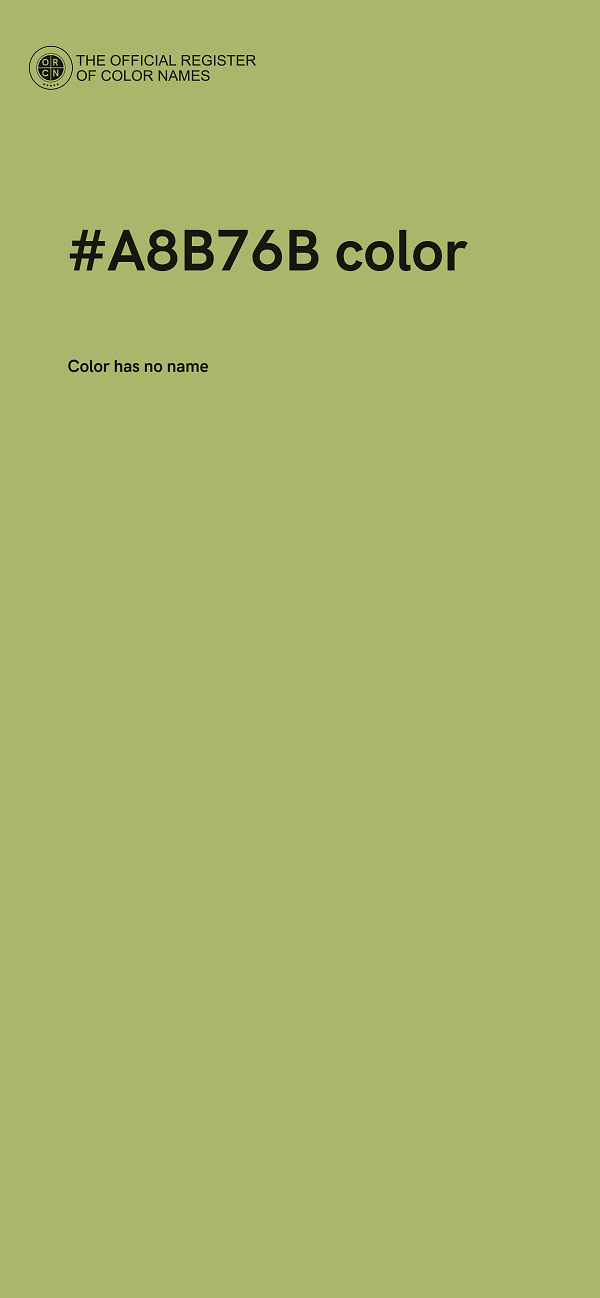 #A8B76B color image