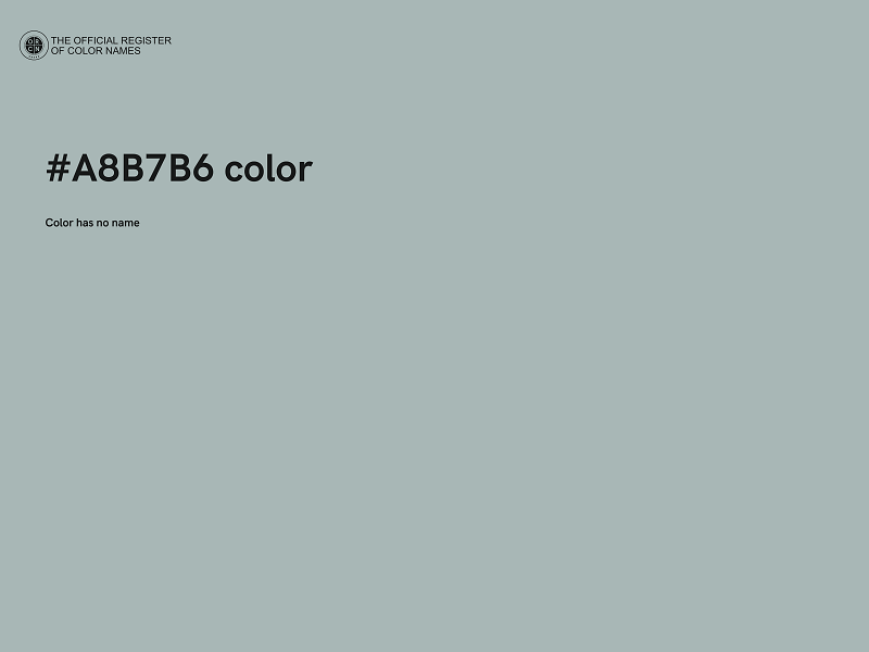 #A8B7B6 color image