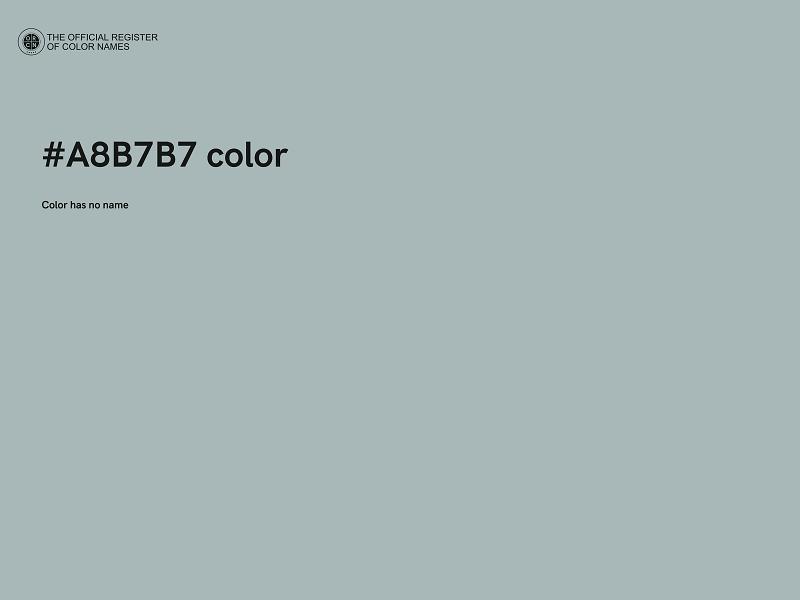 #A8B7B7 color image