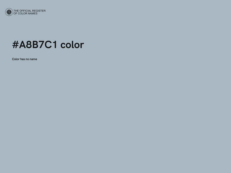 #A8B7C1 color image
