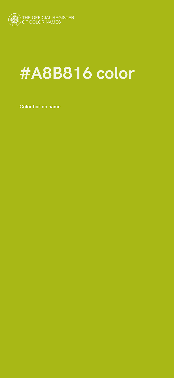 #A8B816 color image