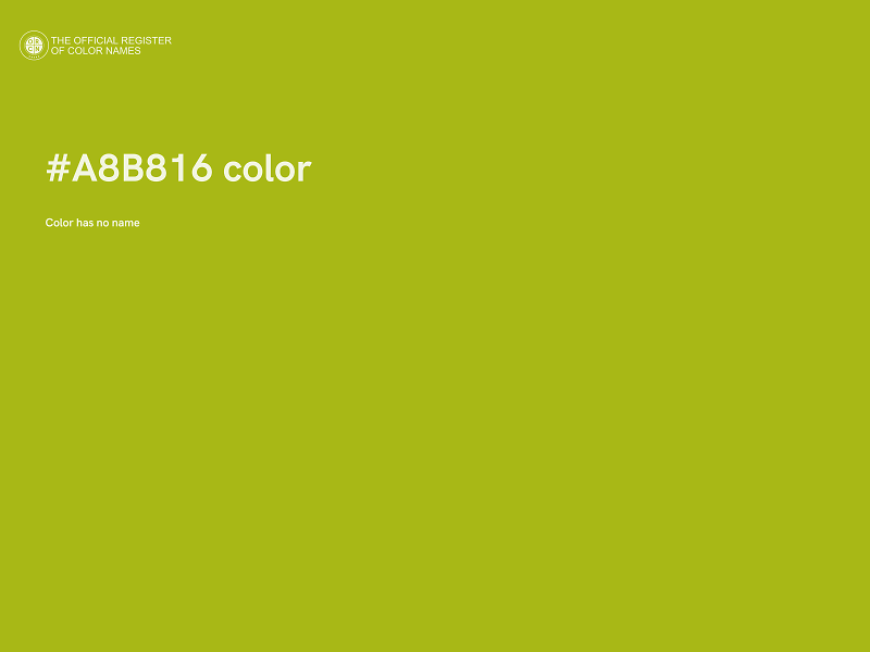 #A8B816 color image