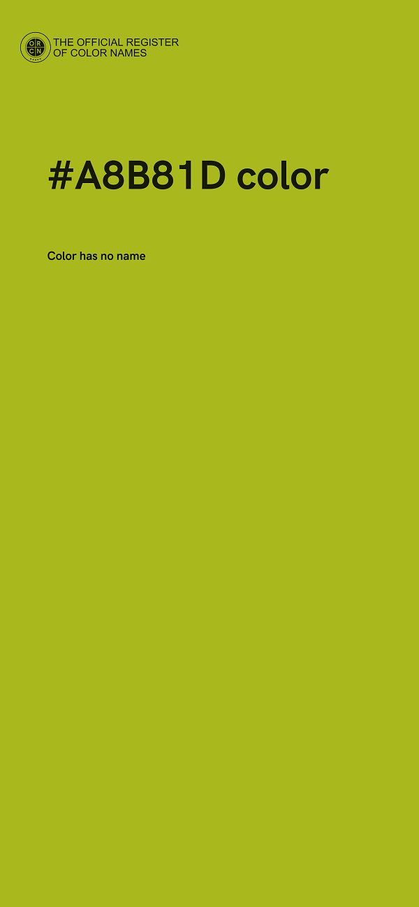 #A8B81D color image