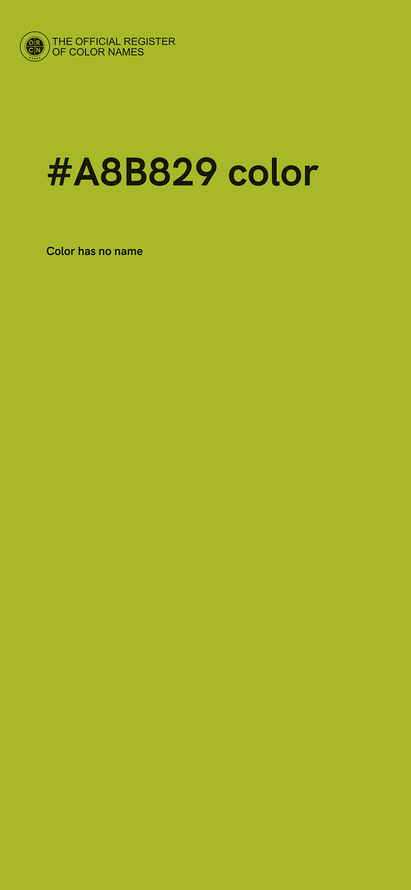 #A8B829 color image