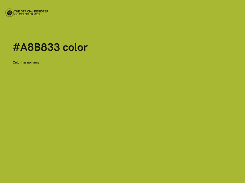 #A8B833 color image