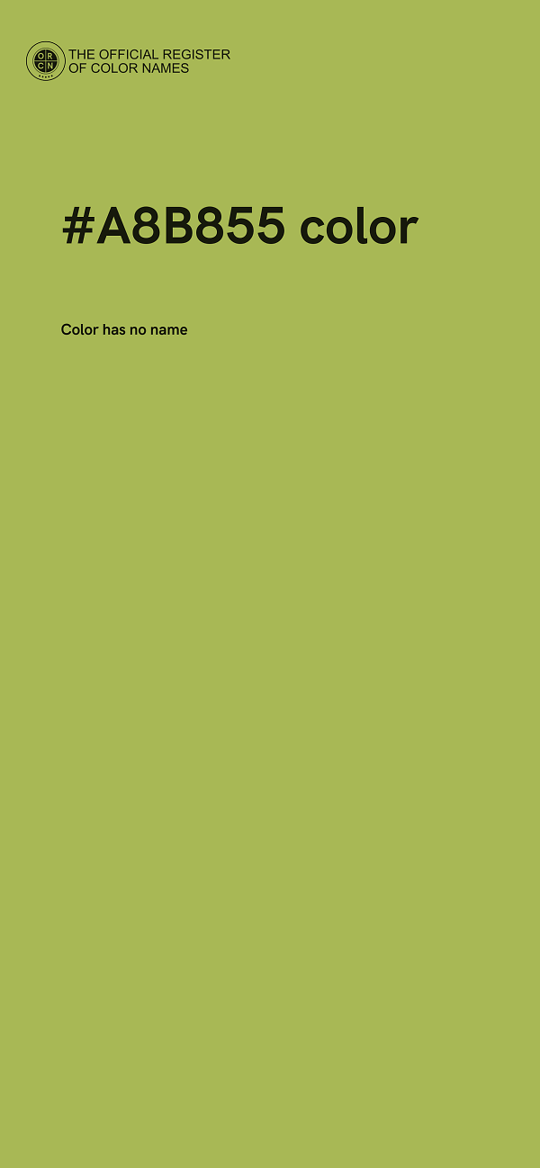#A8B855 color image