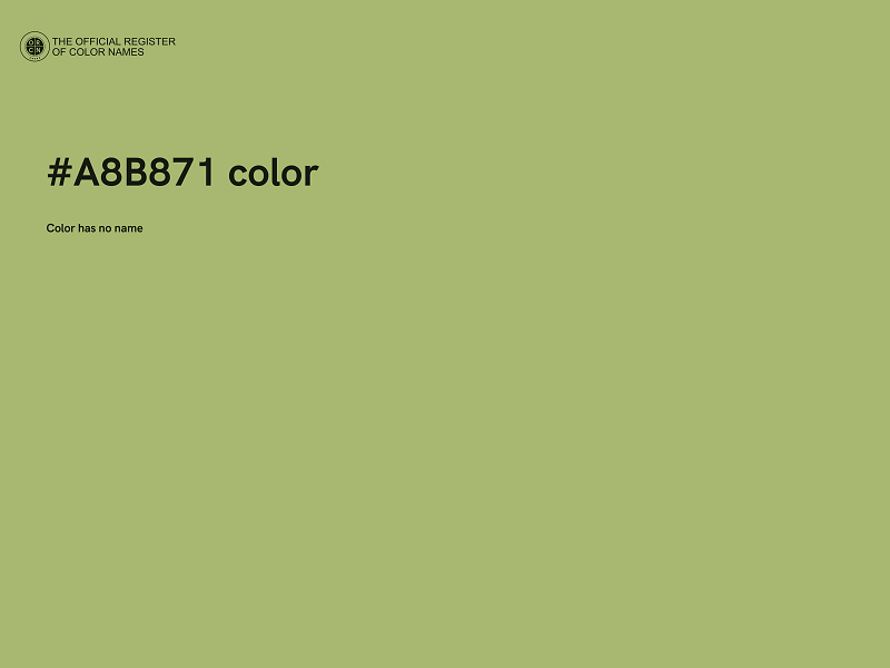 #A8B871 color image