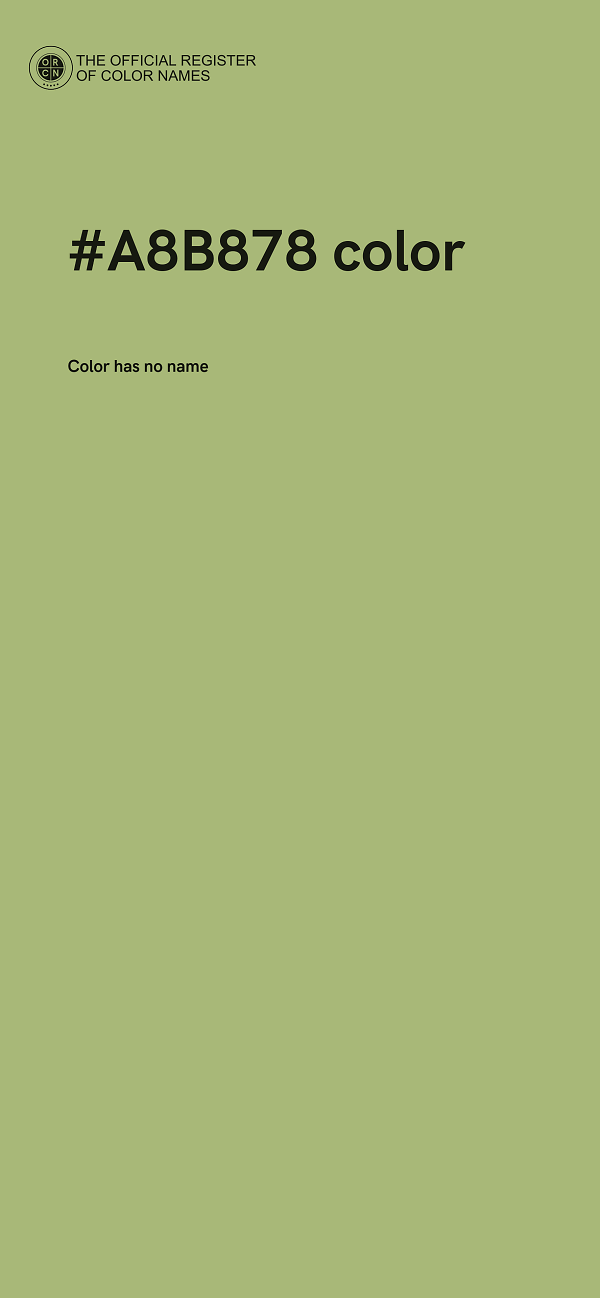 #A8B878 color image