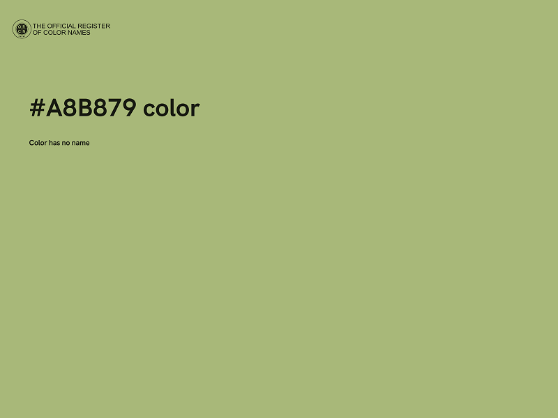 #A8B879 color image