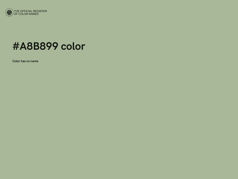 #A8B899 color image
