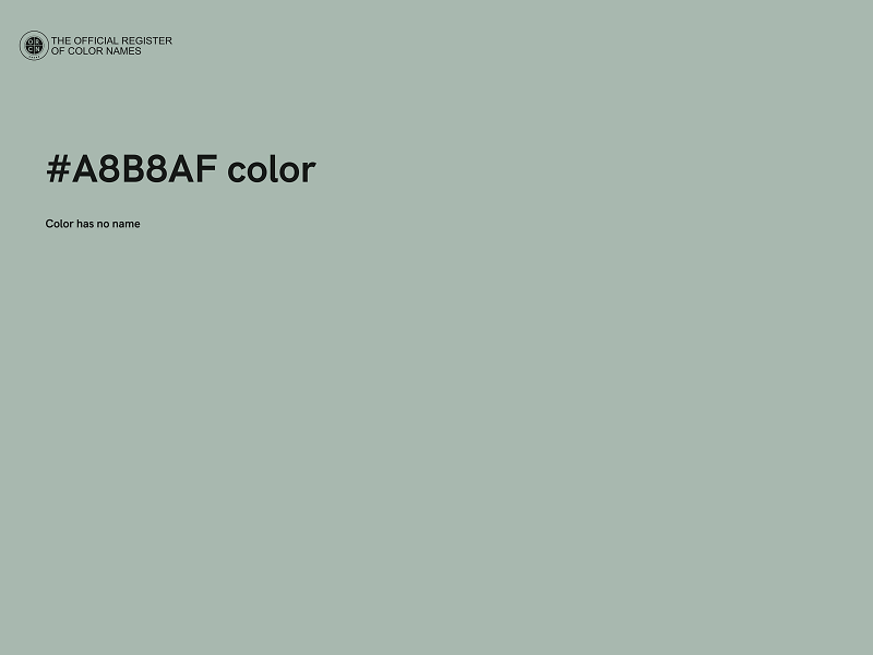 #A8B8AF color image