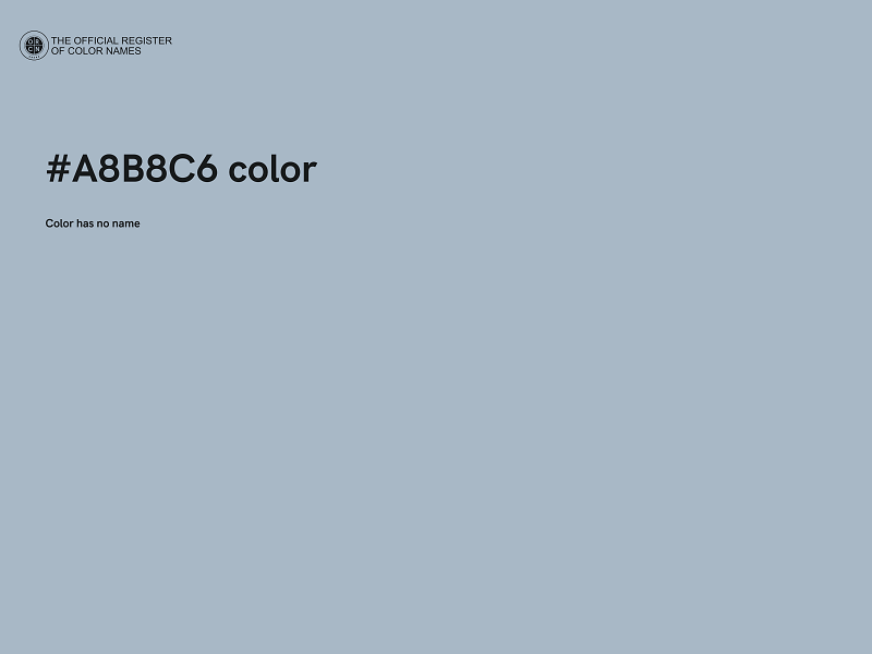 #A8B8C6 color image