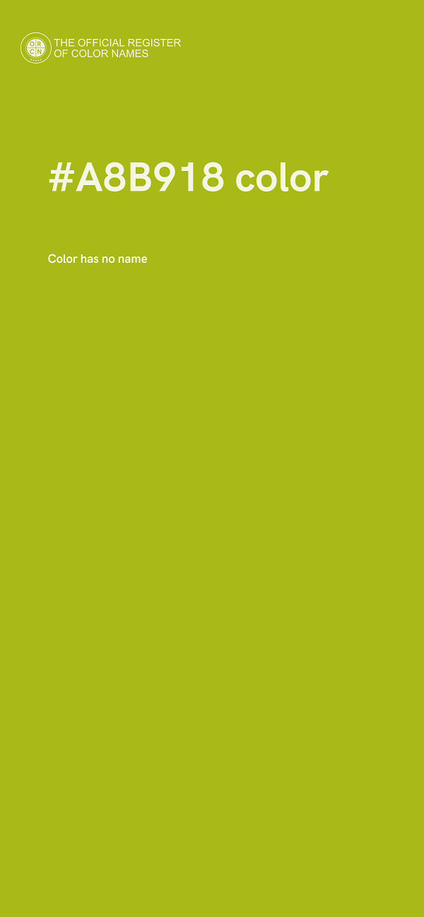 #A8B918 color image