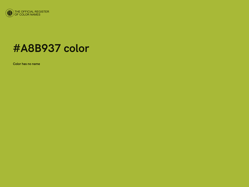 #A8B937 color image